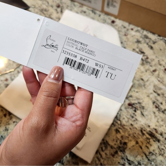 NEW Christian Louboutin Loubitwist Purse in Black and White - Picture 7 of 8